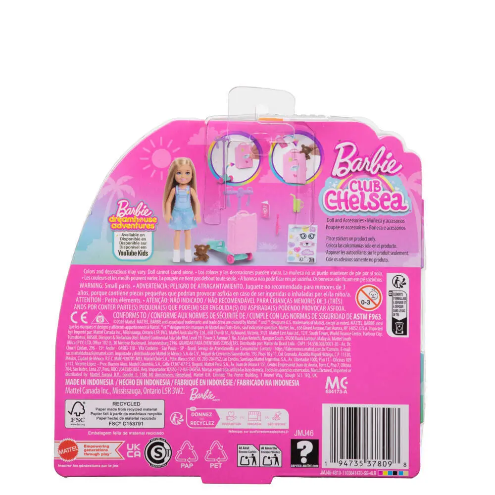 Bild: 194735378098 | Barbie Reise Abenteuer Chelsea.JMJ46 | Blister | JMJ46 | Deutsch
