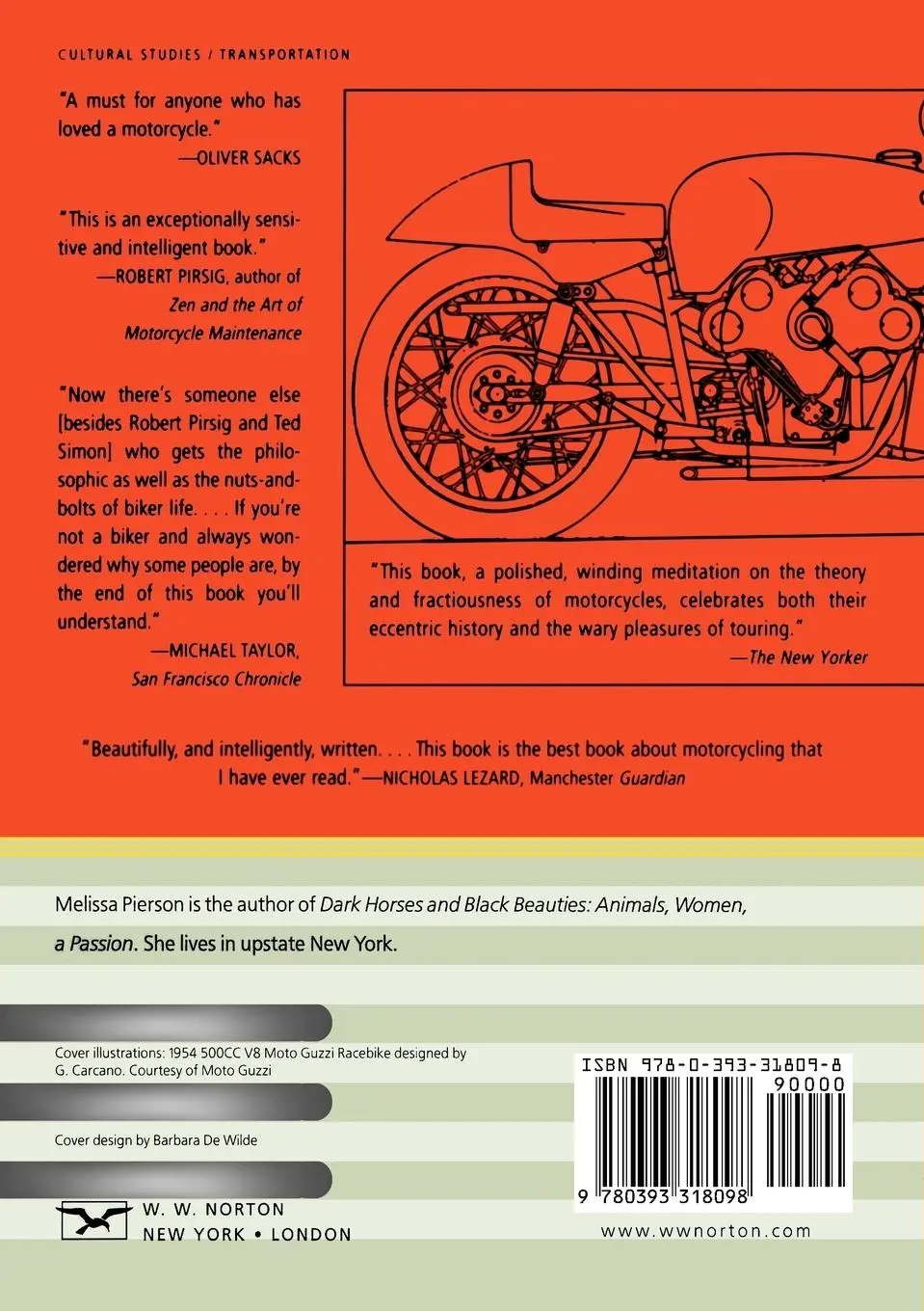 Rückseite: 9780393318098 | The Perfect Vehicle | What It Is About Motorcycles | Pierson | Buch