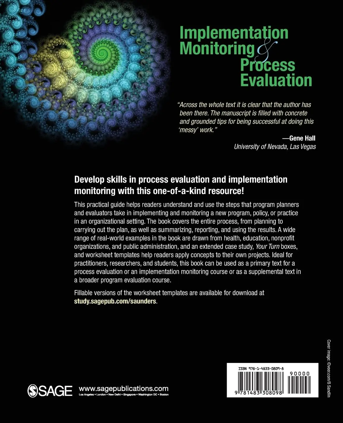 Rückseite: 9781483308098 | Implementation Monitoring and Process Evaluation | Ruth P. Saunders
