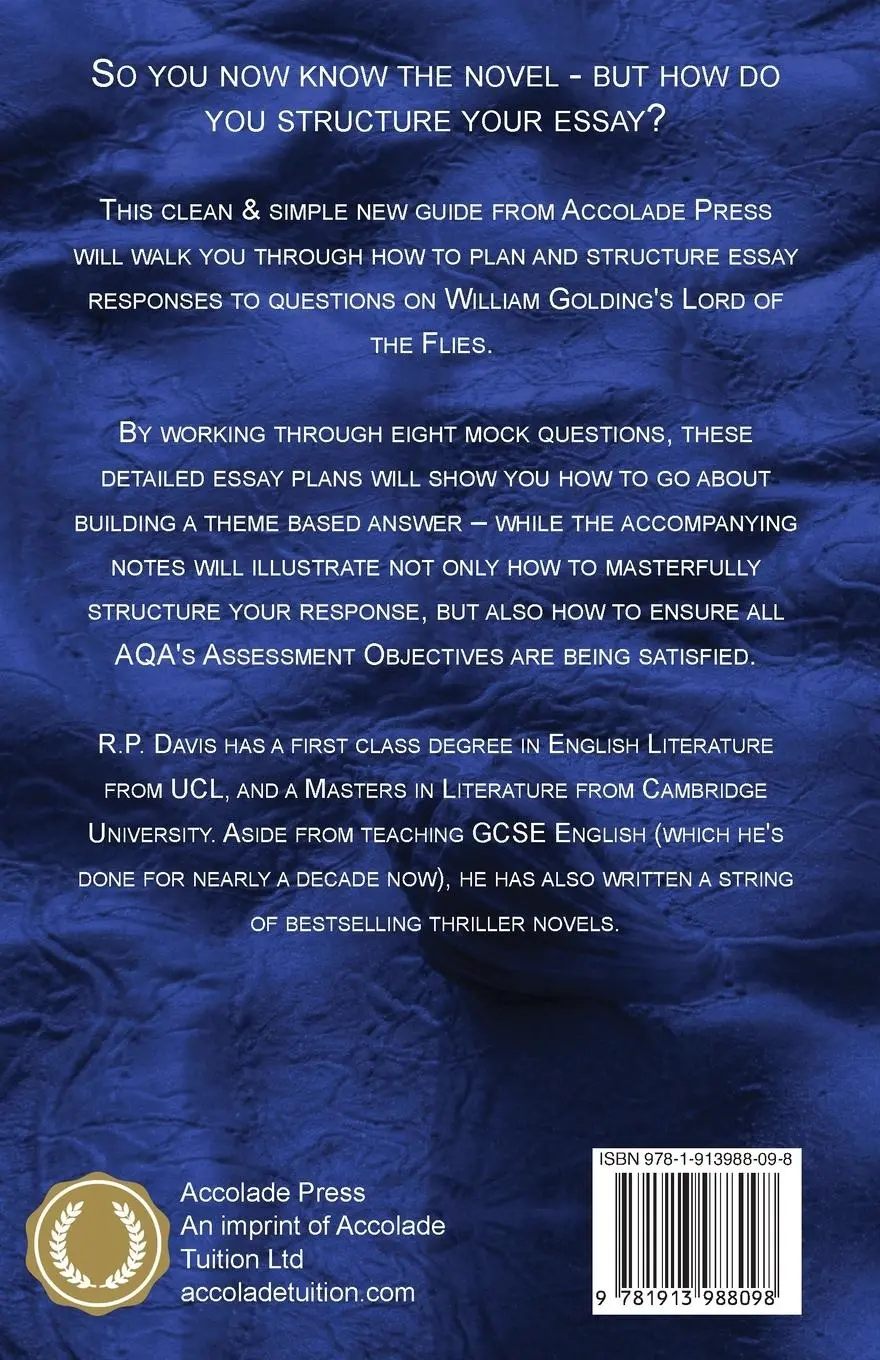 Rückseite: 9781913988098 | Lord of the Flies | Essay Writing Guide for GCSE (9-1) | Press | Buch