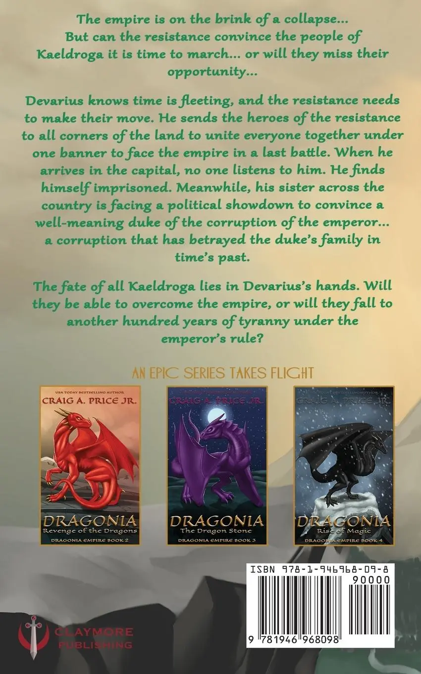 Rückseite: 9781946968098 | Dragonia Fall of the Dragons | Craig A Price Jr | Taschenbuch | 2022