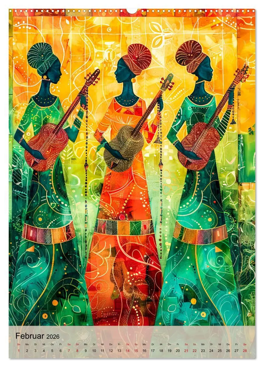 Bild: 9783516248098 | Afrikanische Eleganz - Illustrationen in harmonischen Farben...