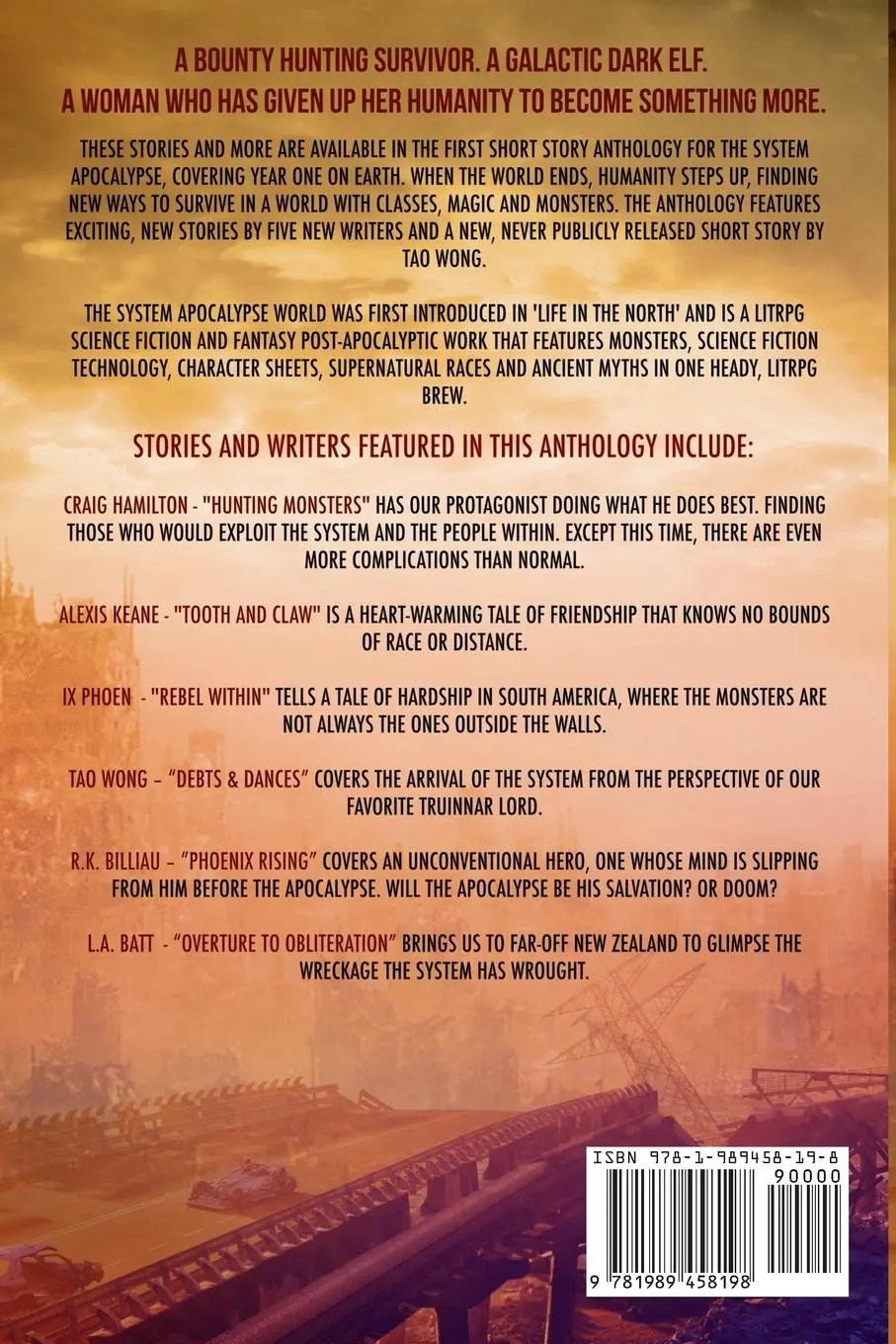 Rückseite: 9781989458198 | The System Apocalypse Short Story Anthology Volume 1 | Wong (u. a.)