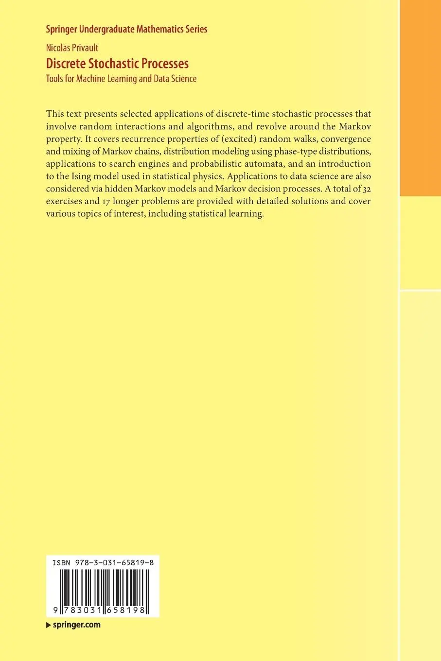 Rückseite: 9783031658198 | Discrete Stochastic Processes | Nicolas Privault | Taschenbuch | xii