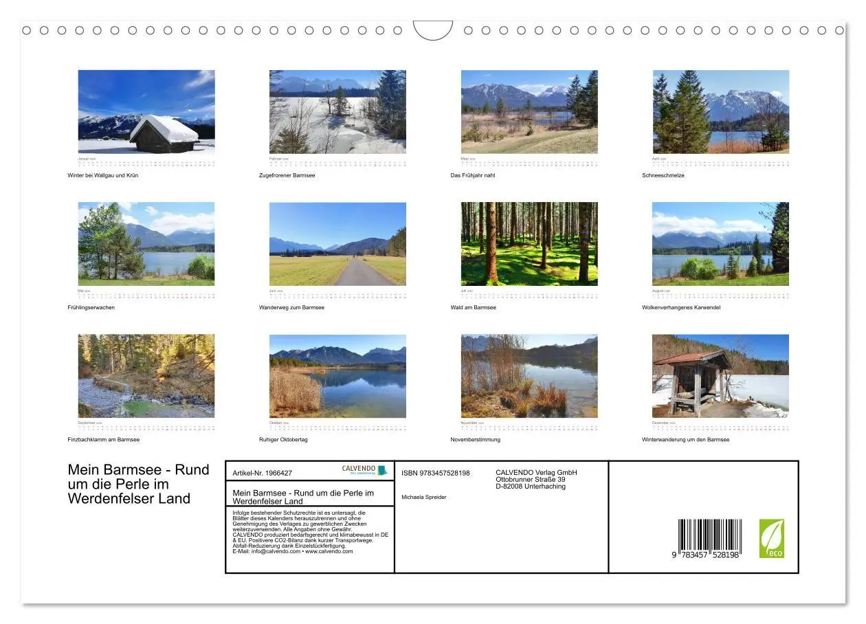 Bild: 9783457528198 | Mein Barmsee - Rund um die Perle im Werdenfelser Land (Wandkalender...