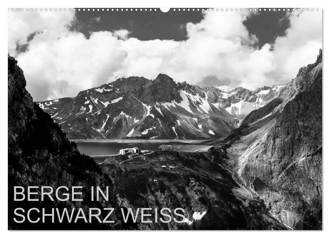 Cover: 9783516098198 | BERGE IN SCHWARZ WEISS (Wandkalender 2026 DIN A2 quer), CALVENDO...