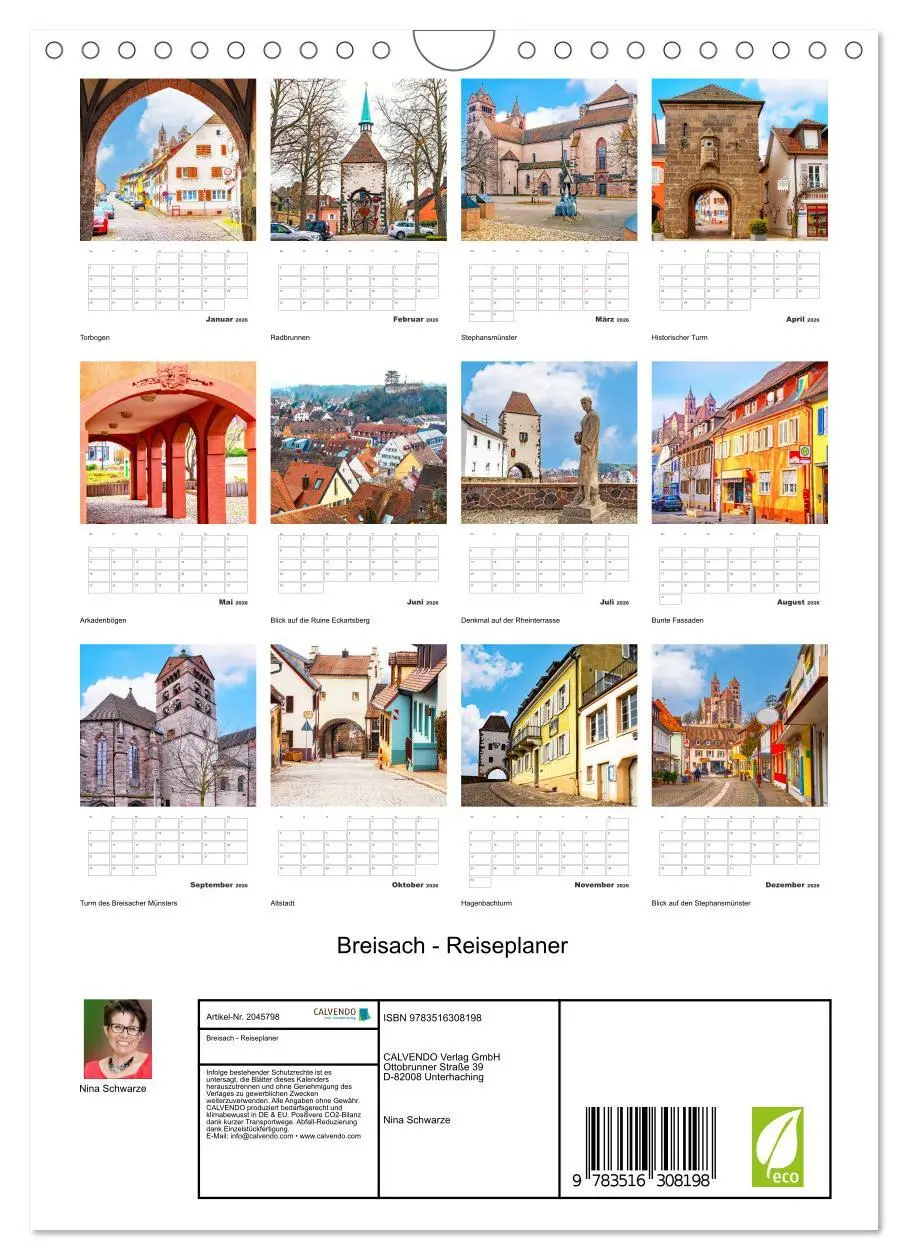 Bild: 9783516308198 | Breisach - Reiseplaner (Wandkalender 2026 DIN A4 hoch), CALVENDO...