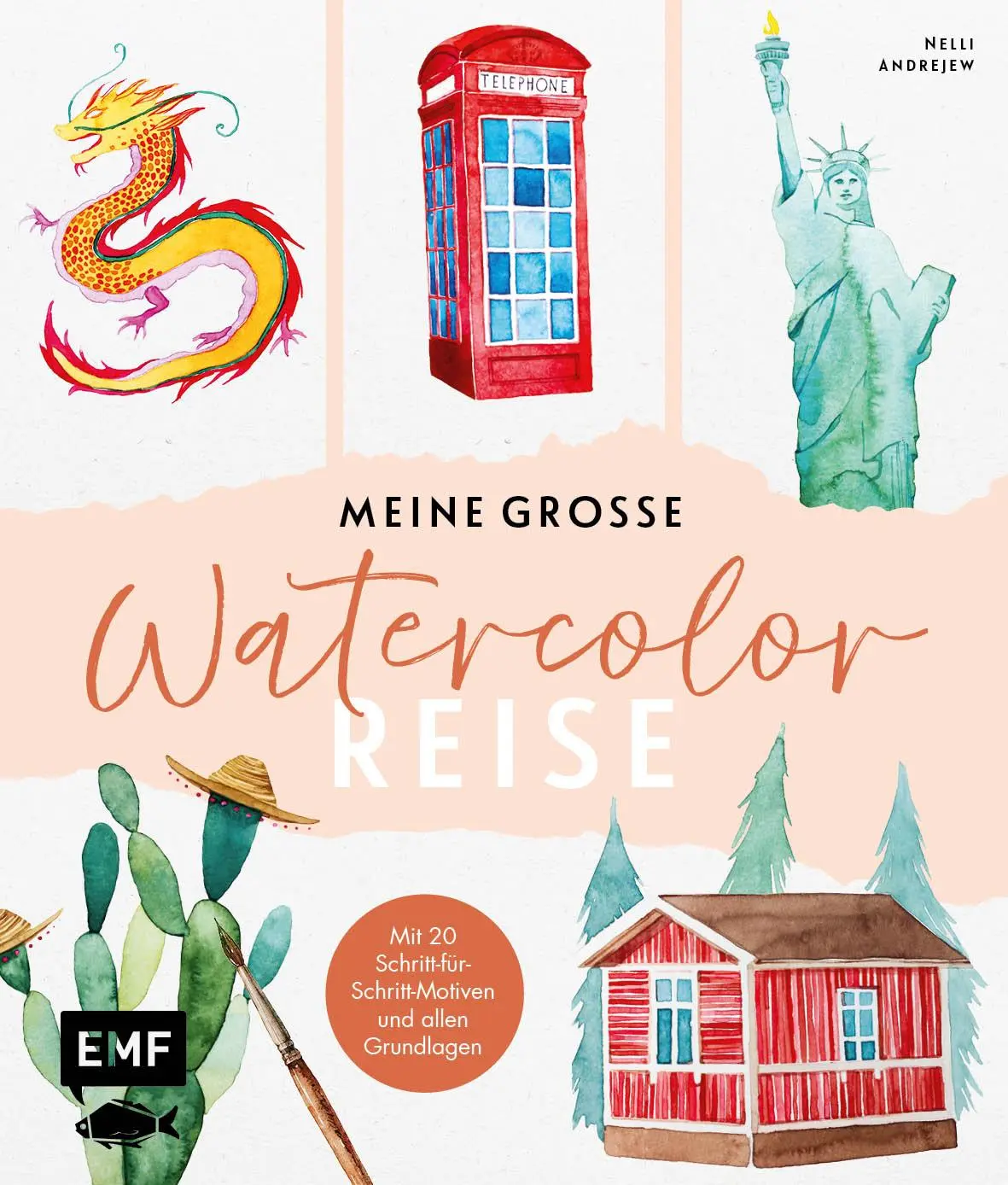 Cover: 9783745928198 | Meine große Watercolor-Reise | Nelli Andrejew | Taschenbuch | 112 S.