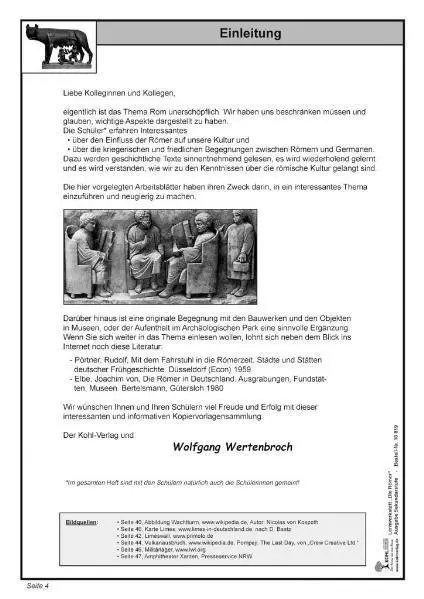 Bild: 9783866328198 | Lernwerkstatt Die Römer / Ausgabe SEK I | Wolfgang Wertenbroch | 60 S.
