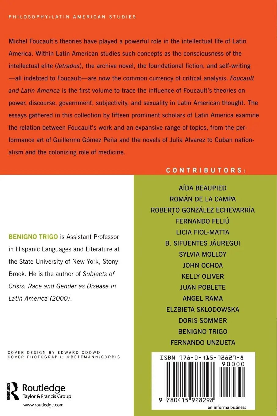 Rückseite: 9780415928298 | Foucault and Latin America | Benigno Trigo | Taschenbuch | Englisch