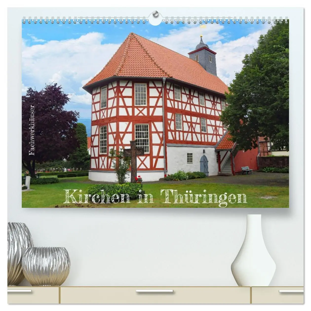 Cover: 9783457448298 | Fachwerkhäuser - Kirchen in Thüringen (hochwertiger Premium...