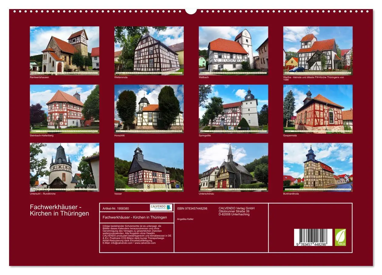 Bild: 9783457448298 | Fachwerkhäuser - Kirchen in Thüringen (hochwertiger Premium...