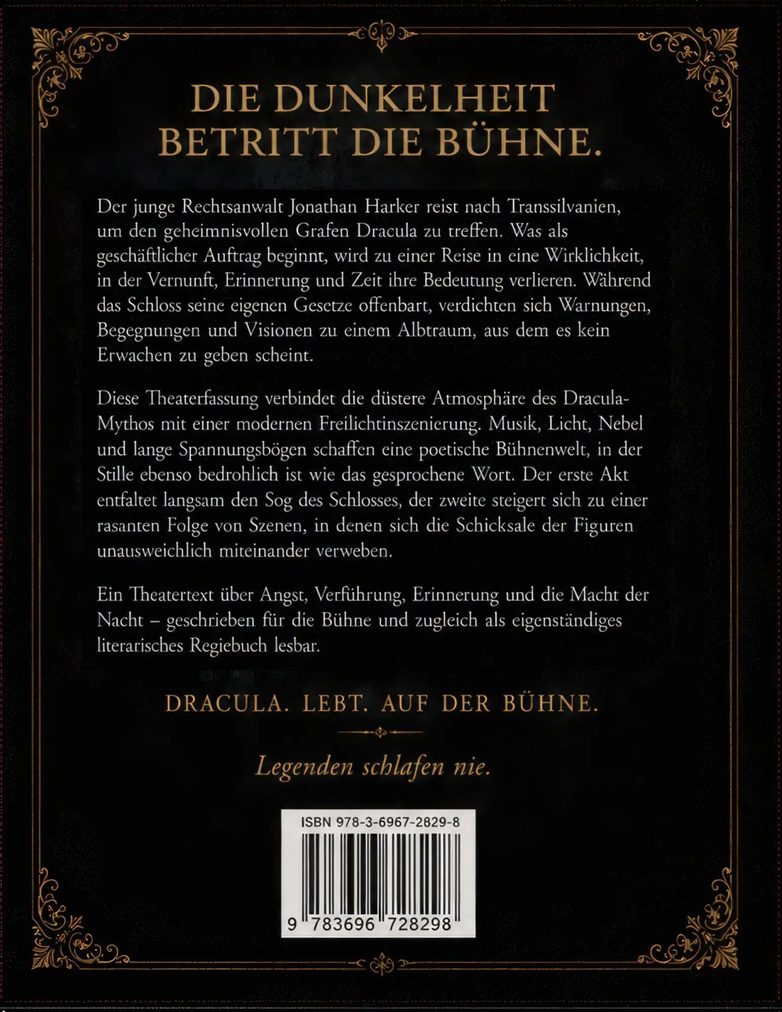 Rückseite: 9783696728298 | Dracula | Eine Theaterfassung frei nach Bram Stoker | Hansert | Buch