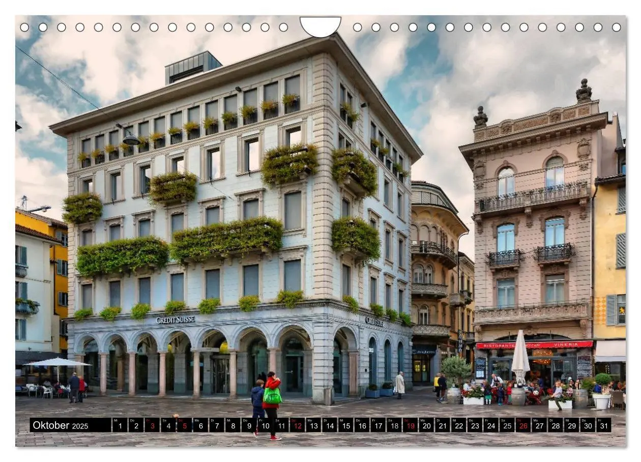 Bild: 9783435588398 | Lugano - Perle im Tessin (Wandkalender 2025 DIN A4 quer), CALVENDO...