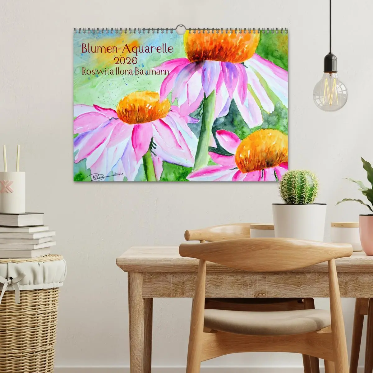 Bild: 9783457438398 | Blumen-Aquarelle (Wandkalender 2026 DIN A3 quer), CALVENDO...