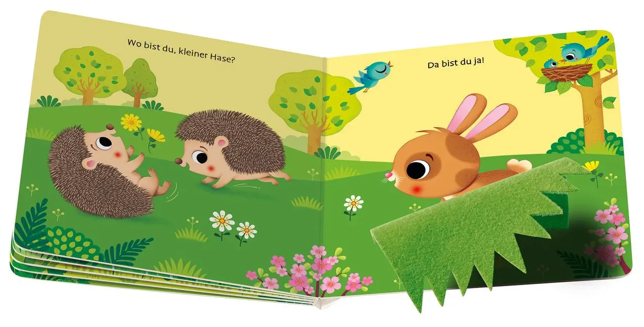 Bild: 9783473418398 | Wo bist du ...? - Wo bist du, kleiner Hase? | Mit großen Fühl-Klappen
