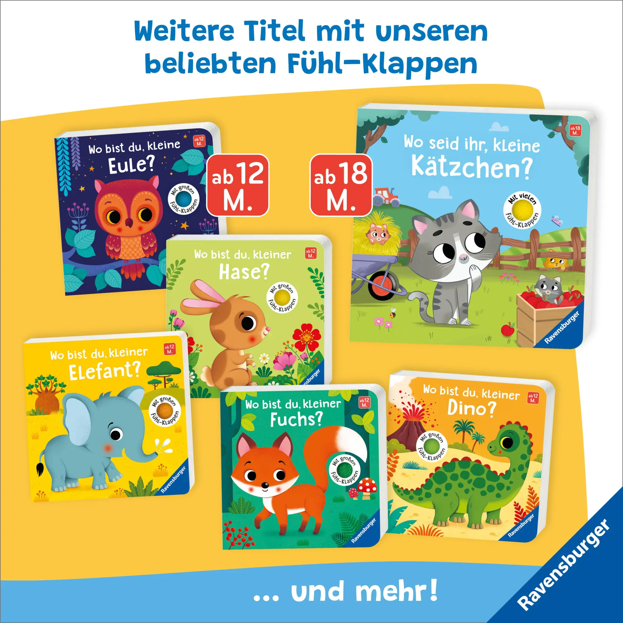 Bild: 9783473418398 | Wo bist du ...? - Wo bist du, kleiner Hase? | Mit großen Fühl-Klappen