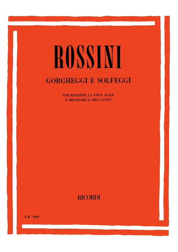 Cover: 9790041828398 | Gorgheggi E Solfeggi | Gioachino Rossini | Buch | 1984 | Ricordi