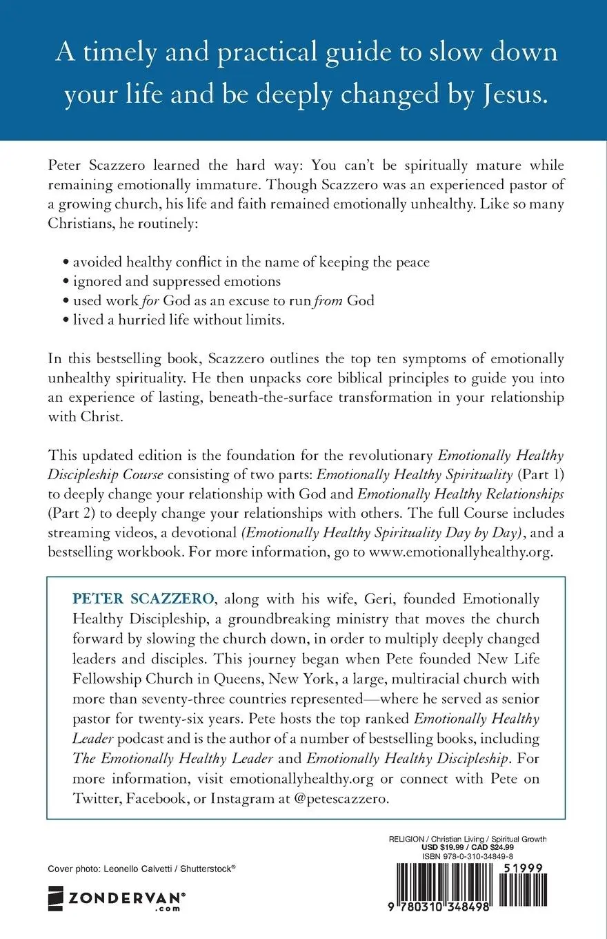 Rückseite: 9780310348498 | Emotionally Healthy Spirituality | Peter Scazzero | Taschenbuch | 2017