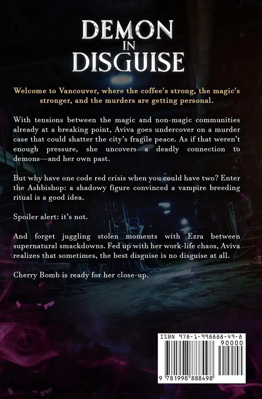 Rückseite: 9781998888498 | Demon in Disguise | An Enemies-To-Lovers Urban Fantasy | Deborah Wilde