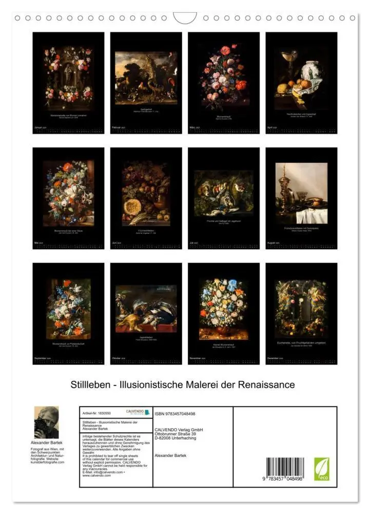 Bild: 9783457048498 | Stillleben - Illusionistische Malerei der Renaissance (Wandkalender...