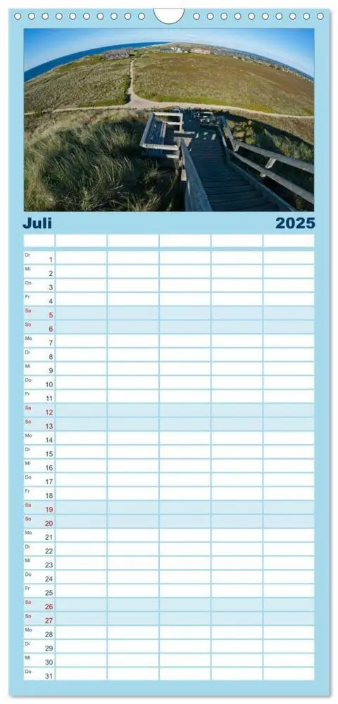 Bild: 9783457118498 | Familienplaner 2025 - Sylt in Bildern mit 5 Spalten (Wandkalender,...