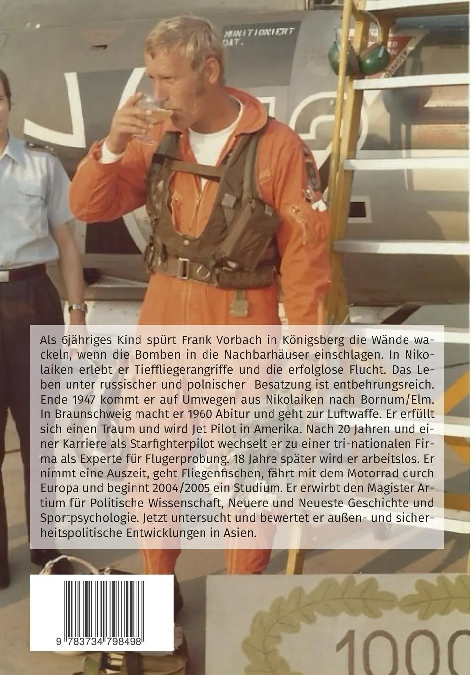 Rückseite: 9783734798498 | Flüchtling Flieger Forscher | Von Masuren um die Welt | Frank Vorbach