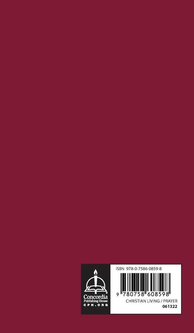 Rückseite: 9780758608598 | Lutheran Book of Prayer, 5th Edition | Concordia Publishing House
