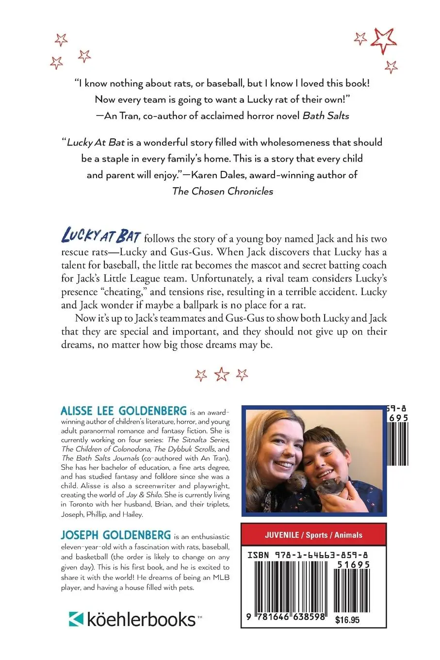 Rückseite: 9781646638598 | Lucky At Bat | Alisse Lee Goldenberg (u. a.) | Taschenbuch | Englisch