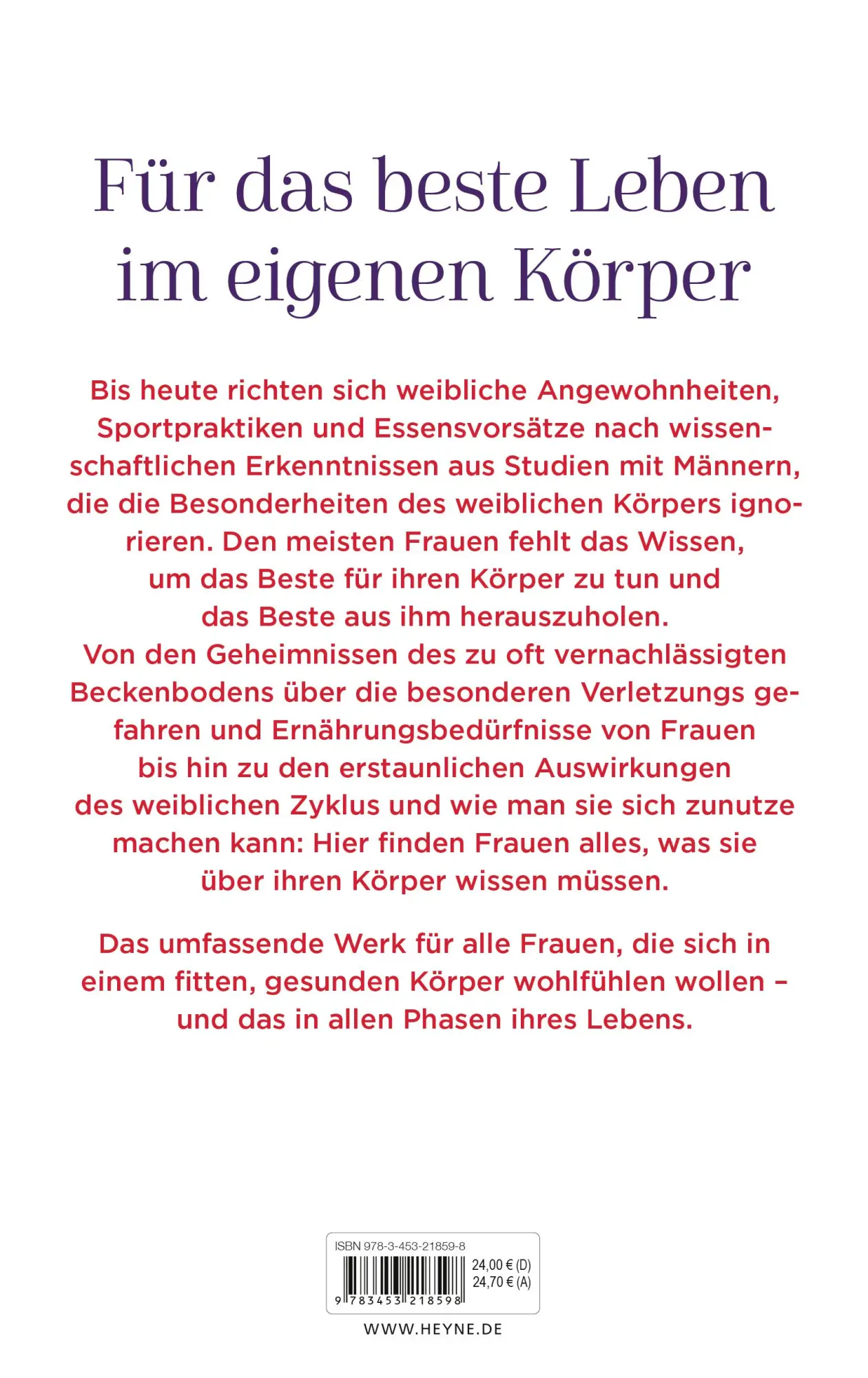 Bild: 9783453218598 | Die Body Bible für Frauen | Emma Ross (u. a.) | Buch | 400 S. | 2023
