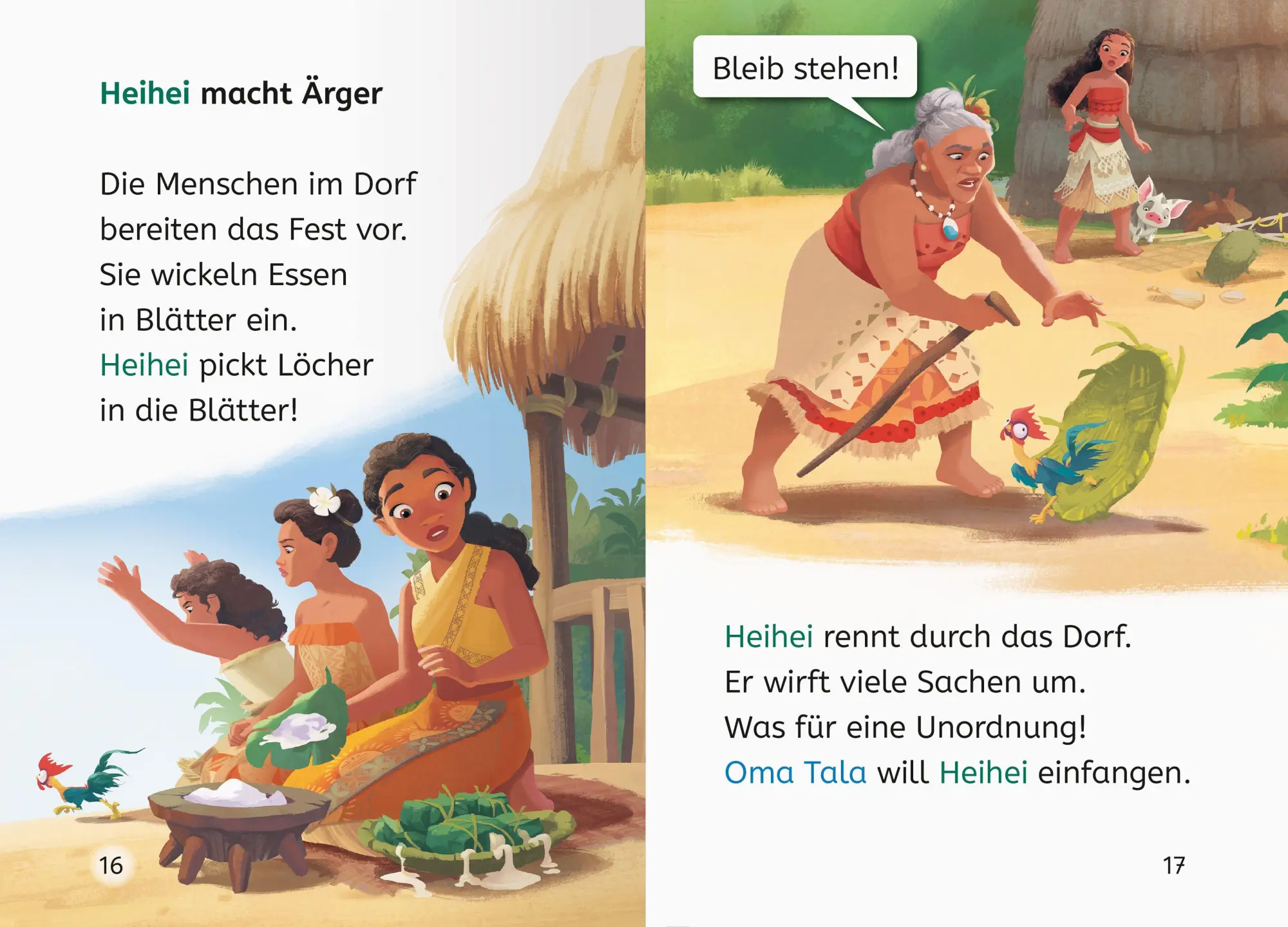 Bild: 9783473498598 | Disney Vaiana: Pua und Heihei - Erstlesebuch zum Lesenlernen | Buch