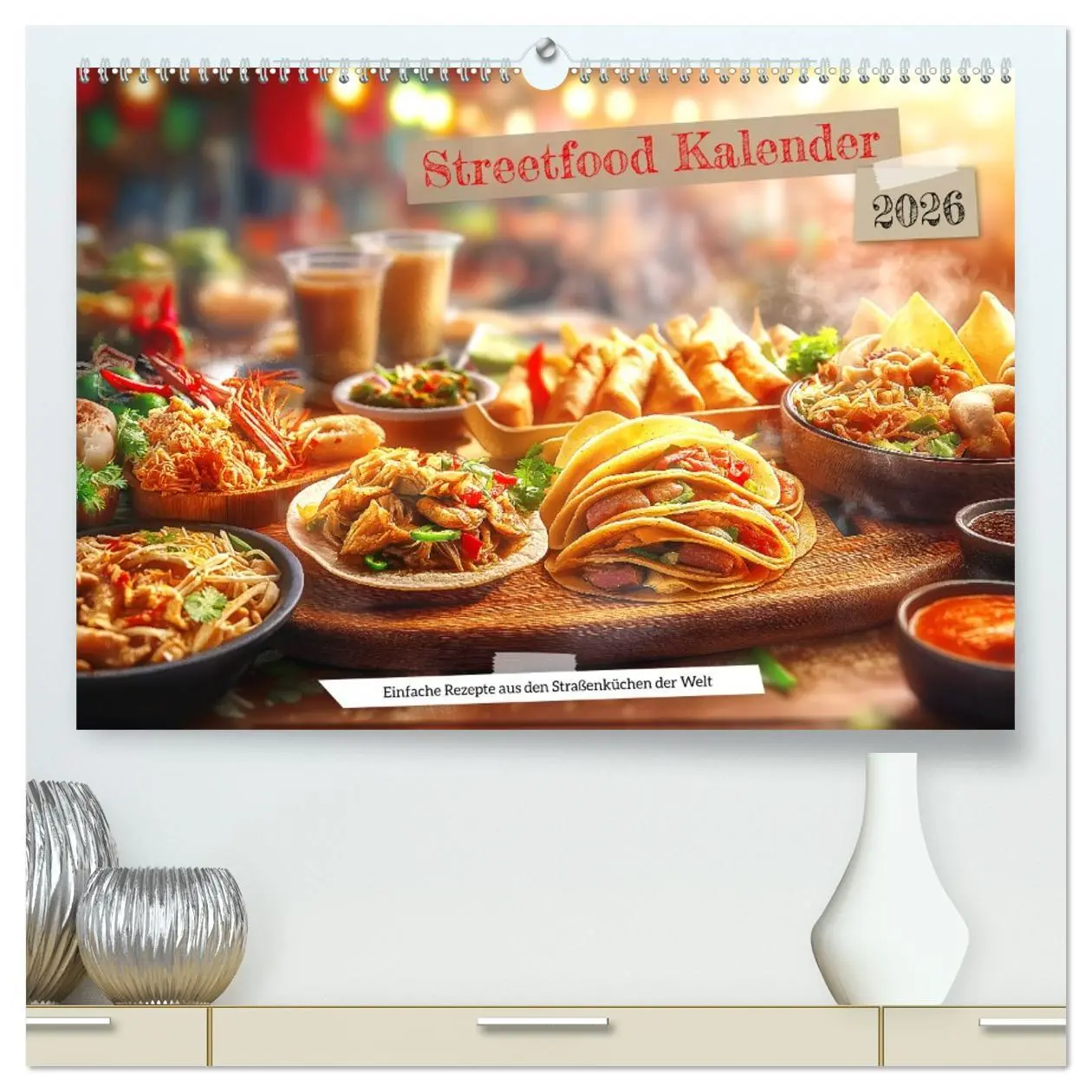 Cover: 9783457338698 | Streetfood Kalender - Einfache Rezepte aus den Straßenküchen der...