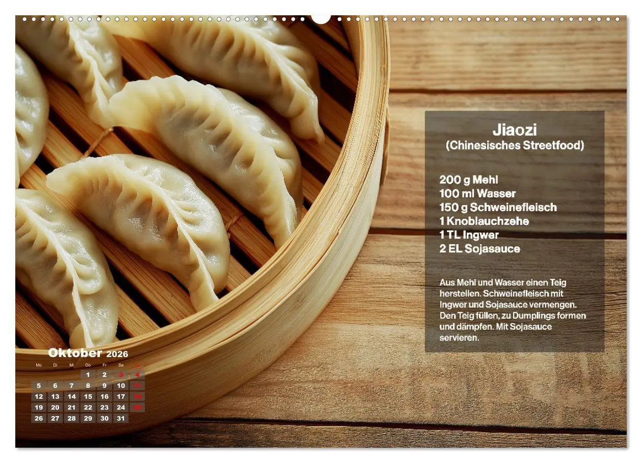 Bild: 9783457338698 | Streetfood Kalender - Einfache Rezepte aus den Straßenküchen der...