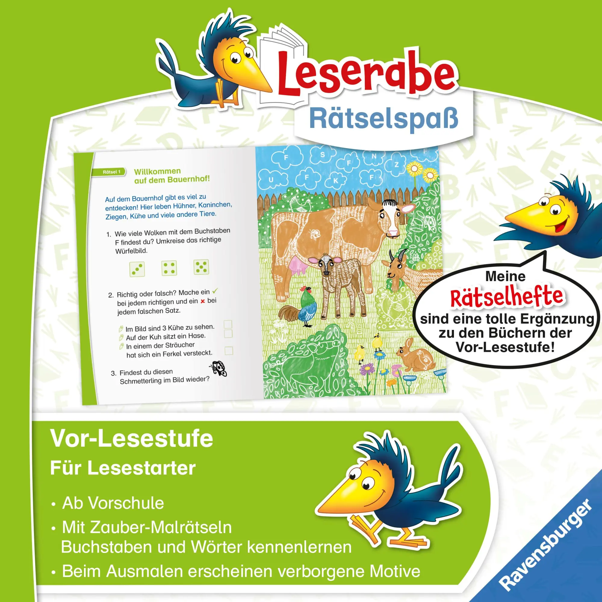 Bild: 9783473488698 | Leserabe Rätselspaß - Zauber-Malrätsel zum Lesenlernen: Bauernhof... Bild: 9783473488698 | Leserabe Rätselspaß - Zauber-Malrätsel zum Lesenlernen: Bauernhof...