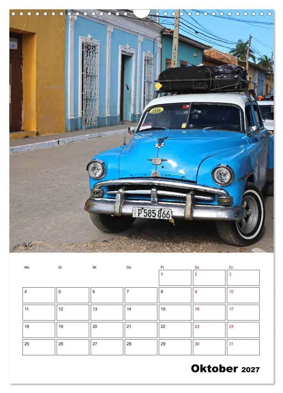 Bild: 9783569688698 | KARIBIK Oldtimer auf Kuba (Wandkalender 2027 DIN A3 hoch), CALVENDO...