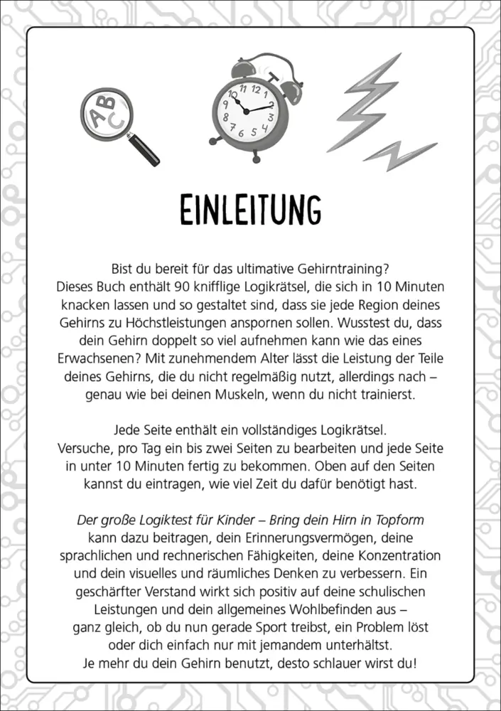 Rückseite: 9783743208698 | Der große Logiktest für Kinder - Bring dein Hirn in Topform! | Moore
