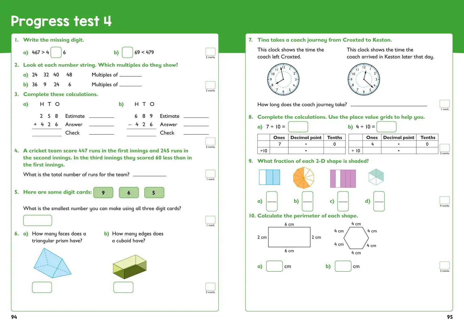 Bild: 9780008398798 | Year 3 Maths and English KS2 Targeted Study &amp; Practice Book | Ks2
