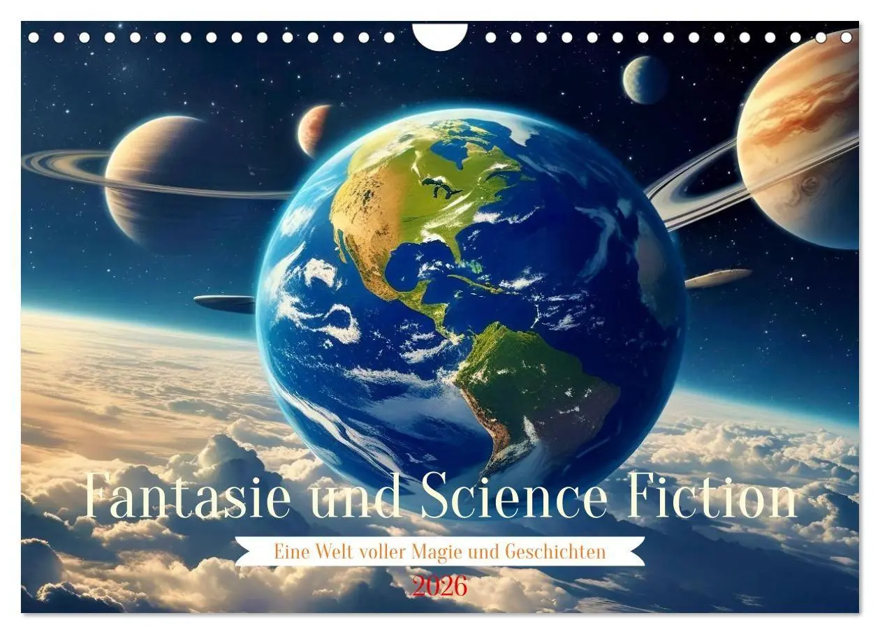 Cover: 9783516658798 | Fantasie und Science Fiction (Wandkalender 2026 DIN A4 quer),...