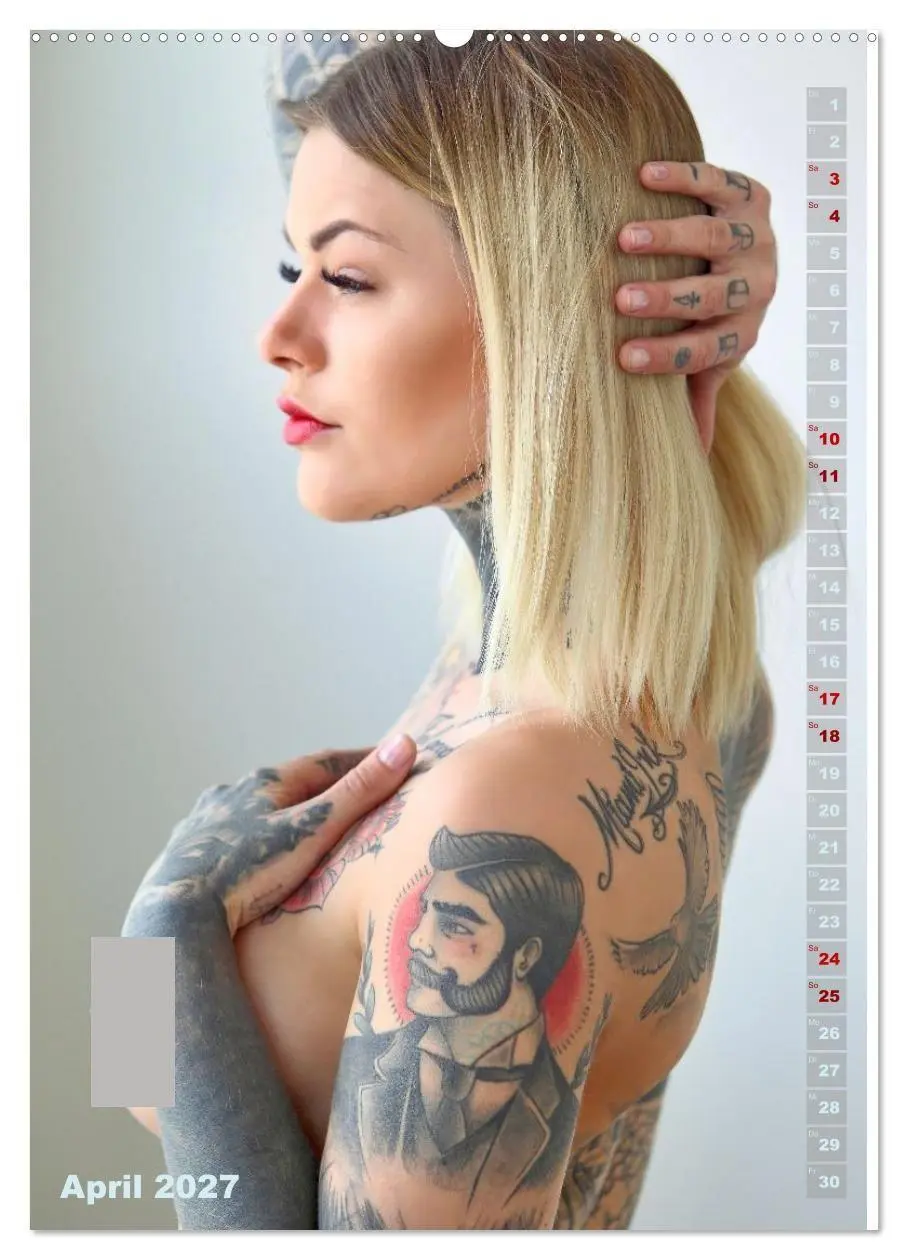 Bild: 9783516898798 | Beauty Tattoo Girls (Wandkalender 2027 DIN A2 hoch), CALVENDO...