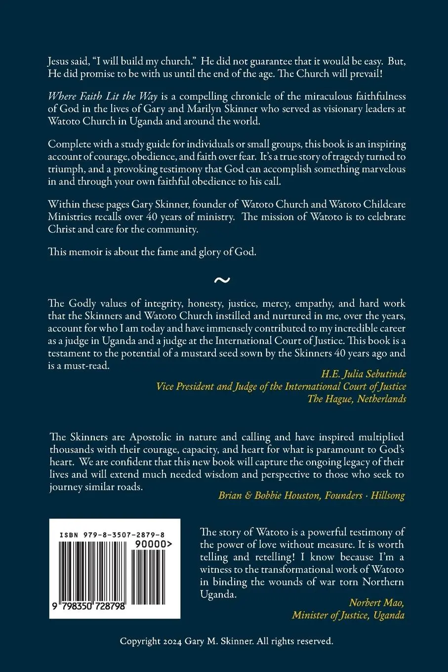 Rückseite: 9798350728798 | Where Faith Lit The Way | Gary Skinner | Taschenbuch | Englisch | 2025