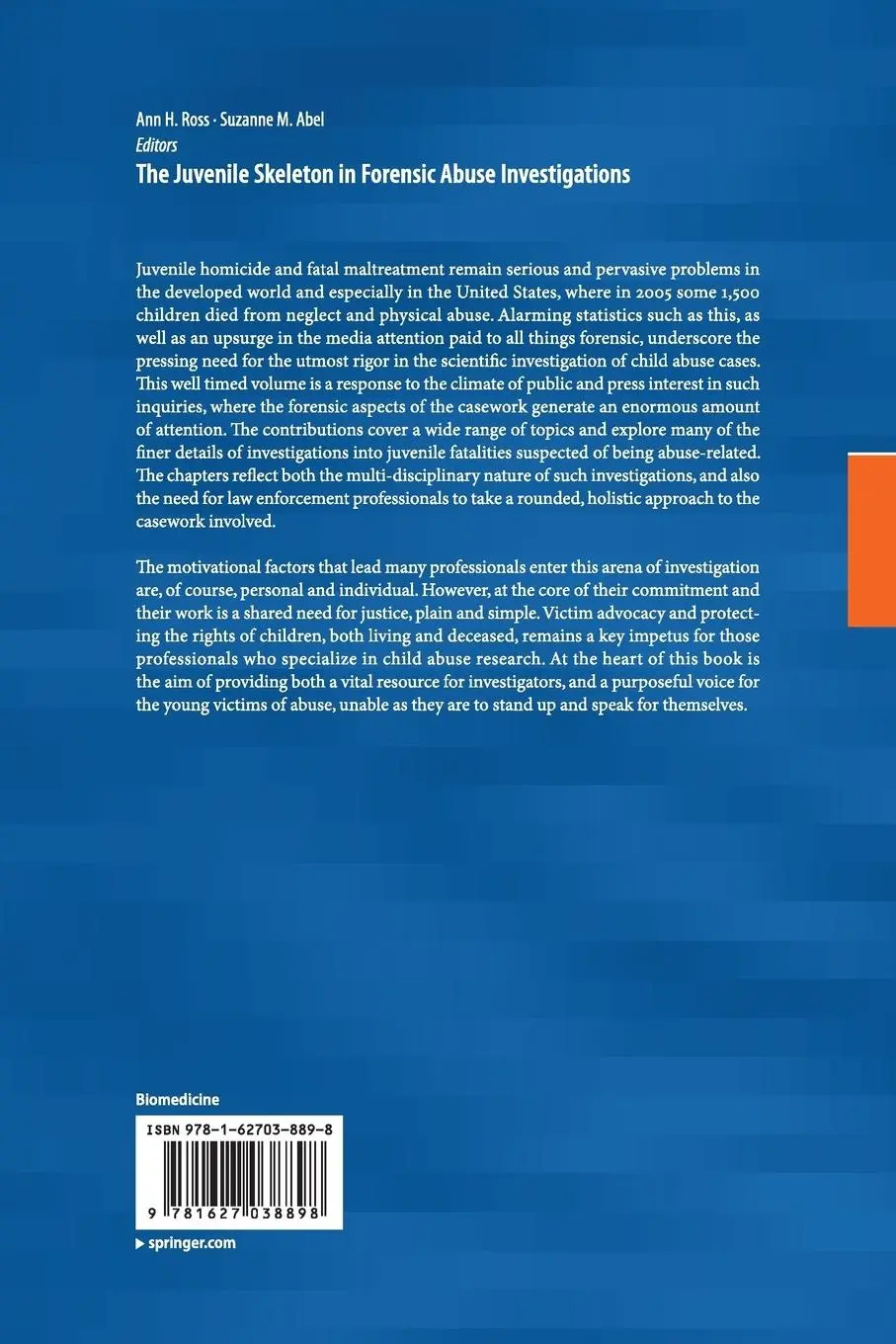 Rückseite: 9781627038898 | The Juvenile Skeleton in Forensic Abuse Investigations | Ross (u. a.)