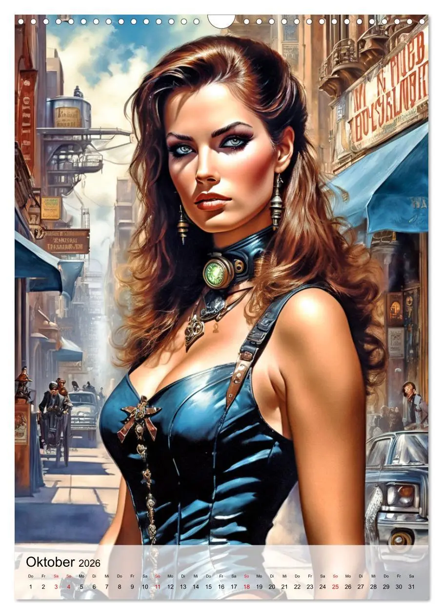Bild: 9783516268898 | Ladies mit Steampunk-Flair (Wandkalender 2026 DIN A3 hoch),...