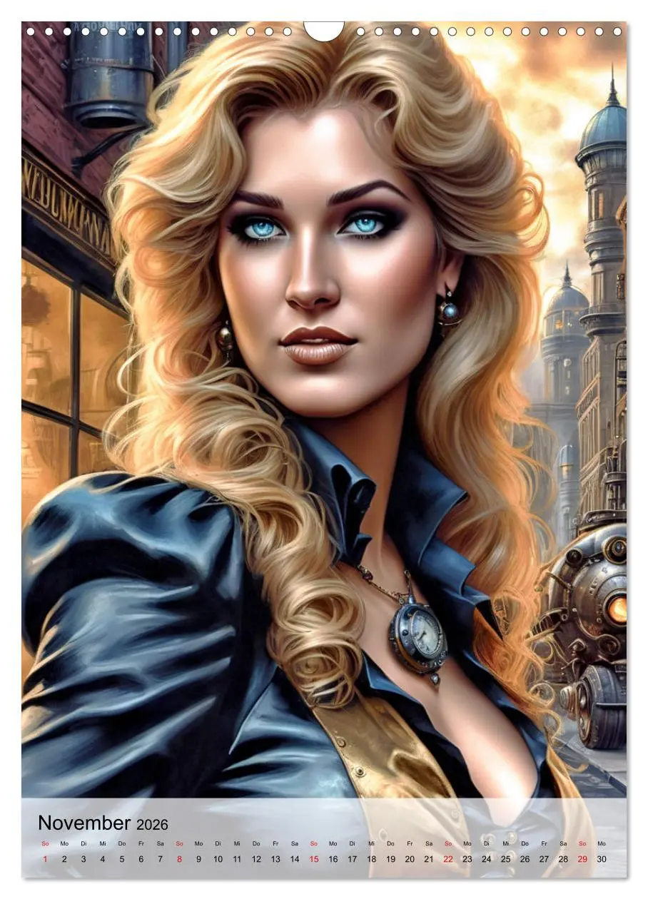 Bild: 9783516268898 | Ladies mit Steampunk-Flair (Wandkalender 2026 DIN A3 hoch),...