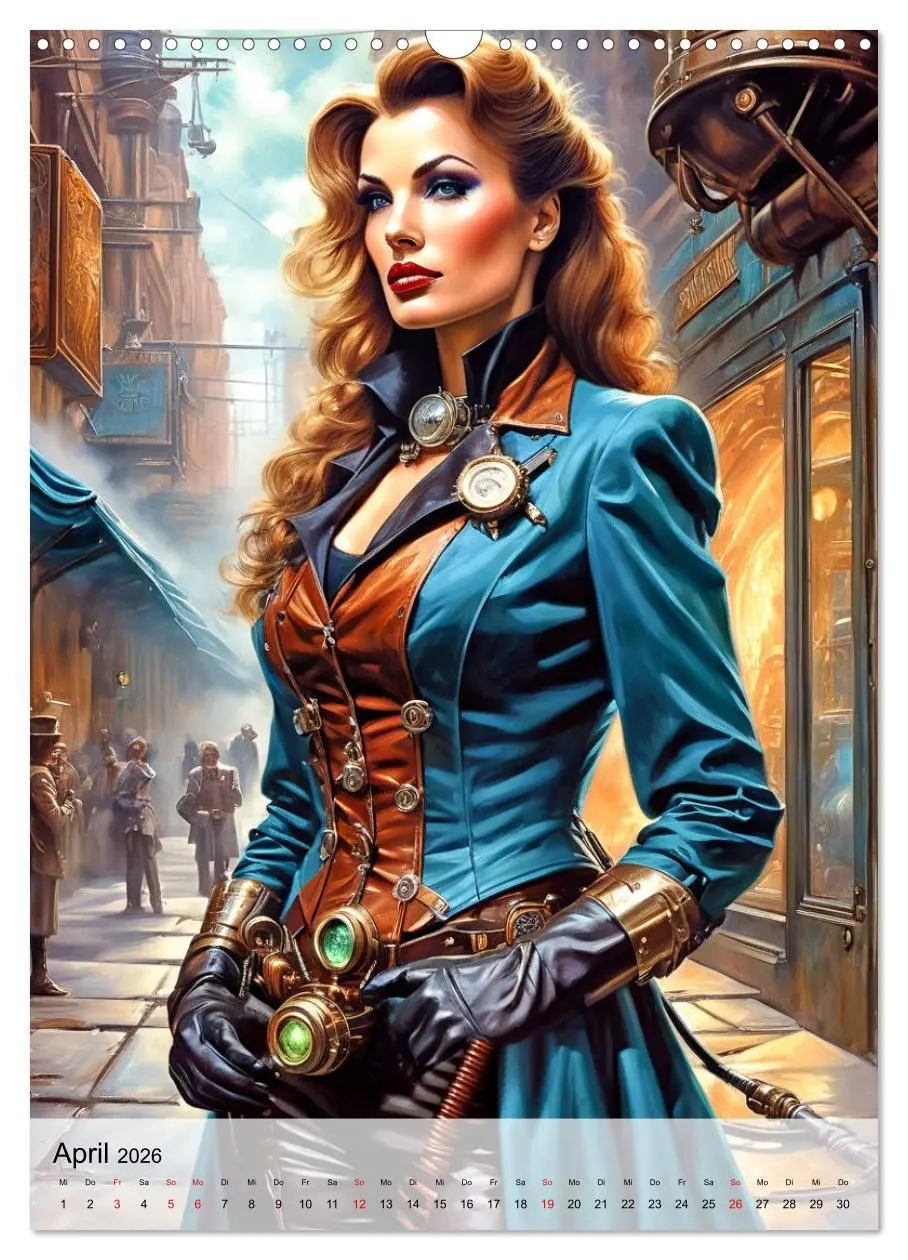 Bild: 9783516268898 | Ladies mit Steampunk-Flair (Wandkalender 2026 DIN A3 hoch),...