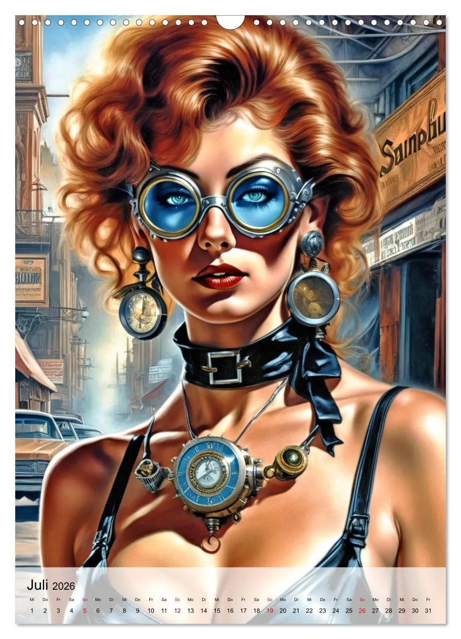 Bild: 9783516268898 | Ladies mit Steampunk-Flair (Wandkalender 2026 DIN A3 hoch),...