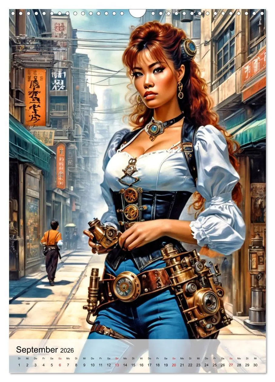 Bild: 9783516268898 | Ladies mit Steampunk-Flair (Wandkalender 2026 DIN A3 hoch),...