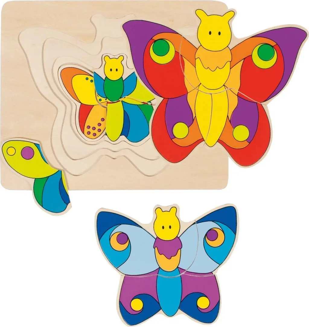 Cover: 4013594578998 | Schichtenpuzzle Schmetterling | Spiel | Goki | 57899 | Deutsch | 2018
