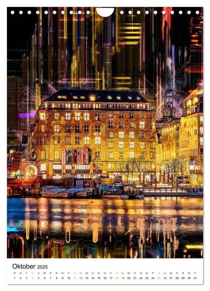 Bild: 9783435908998 | Hamburg bunte Stadt (Wandkalender 2025 DIN A4 hoch), CALVENDO...
