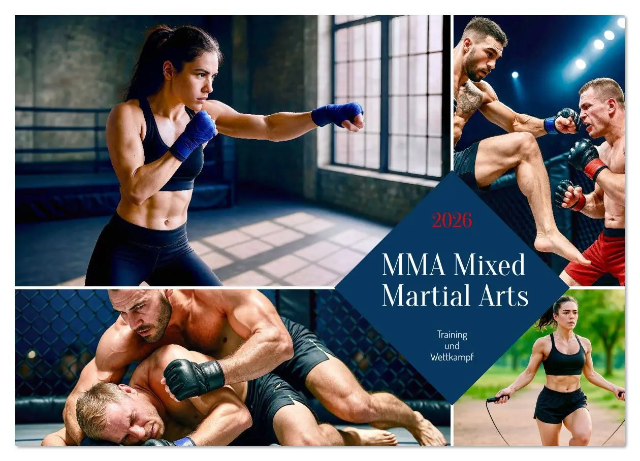Cover: 9783516638998 | MMA Mixed Martial Arts (Wandkalender 2026 DIN A4 quer), CALVENDO...