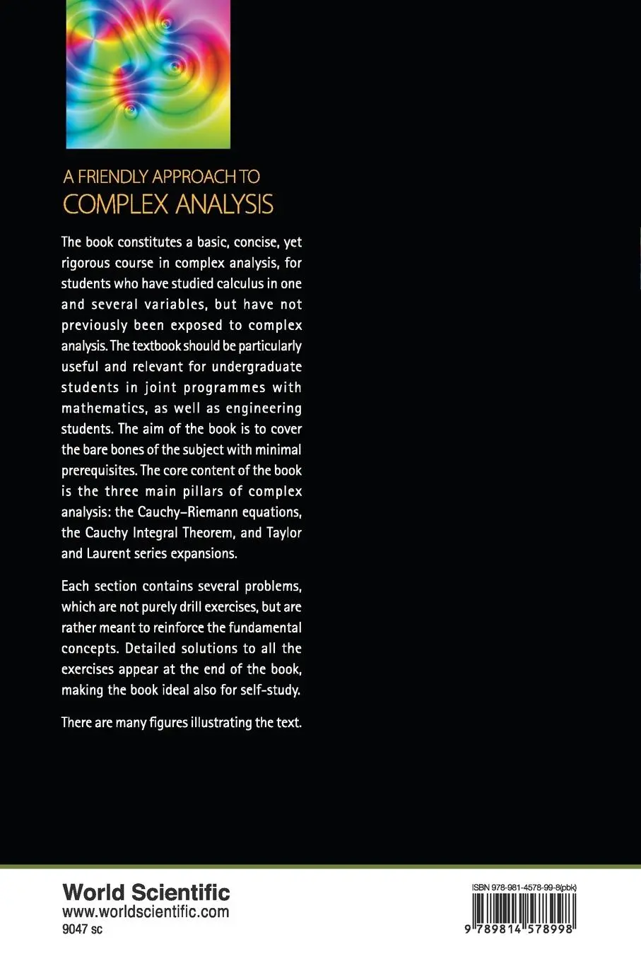 Rückseite: 9789814578998 | FRIENDLY APPROACH TO COMPLEX ANALYSIS, A | Sasane | Taschenbuch | 2013
